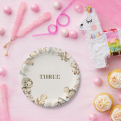 Roaring Boho Dinosaurus Thema Verjaardag Papieren Bordje (Feest)