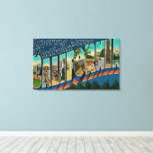 Roaring Camp Railroad, CA - Grote letterscènes Canvas Afdruk (Insitu (Houten vloer))