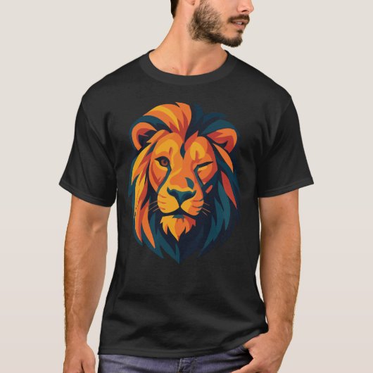 Roaring Confidence beroemd gemaakt door Winking Li T-shirt (Voorkant)