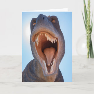 Roaring Dinosaur Blank Kaart