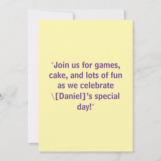 Roaring Dinosaur Boys Verjaardagsfeestje Uitnodigi Kaart (Achterkant)