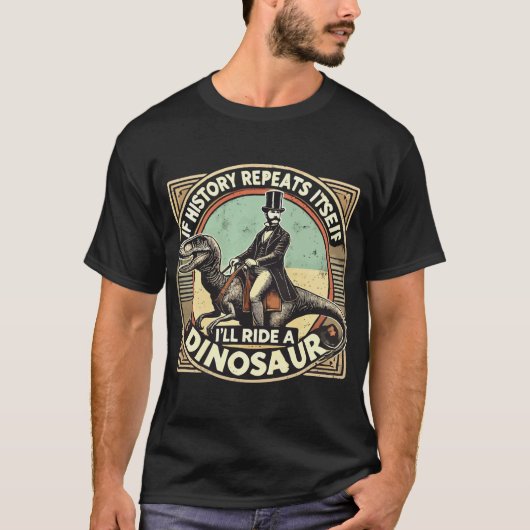 Roaring Dinosaur Design T-shirt (Voorkant)