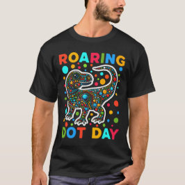 Roaring Dinosaur Dot Day T-shirt
