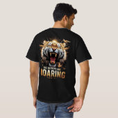 Roaring Faith Psalm 19:1 Tiger Christian Graphic T-shirt (Achterkant volledig)