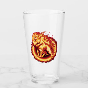 Roaring Fire Lion Glas