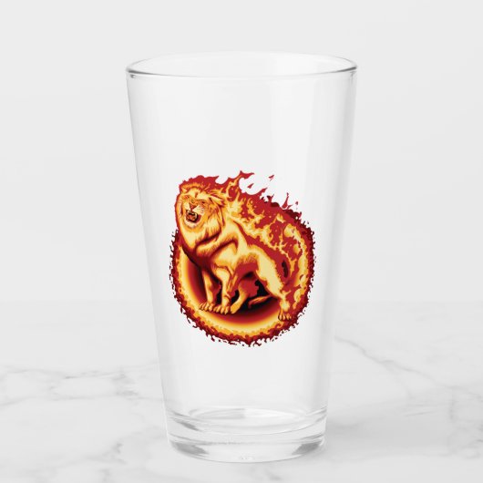 Roaring Fire Lion Glas (Voorkant)