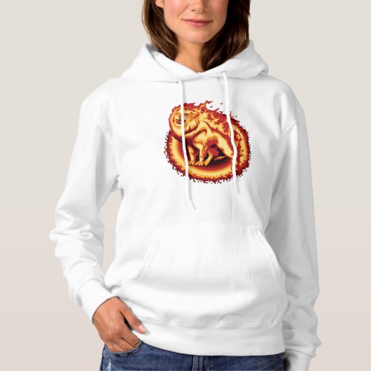 Roaring Fire Lion Hoodie (Voorkant)