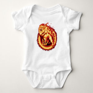 Roaring Fire Lion Romper