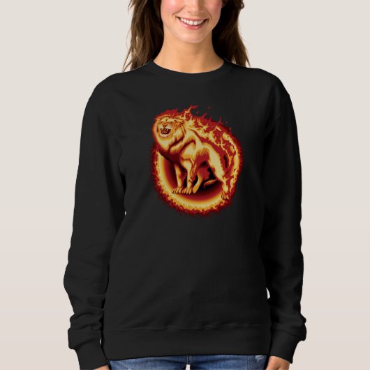 Roaring Fire Lion Sweatshirt (Voorkant)