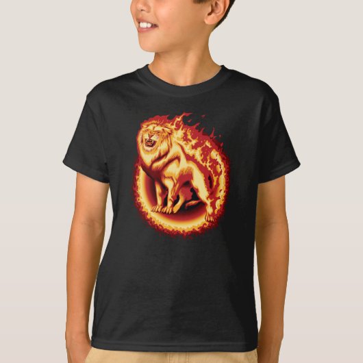 Roaring Fire Lion T-shirt (Voorkant)