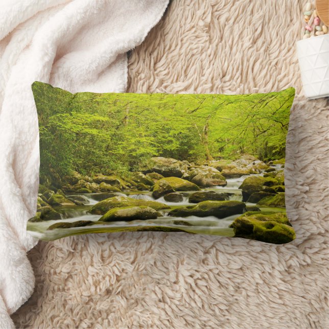 Roaring Fork in de lente Kussen (Deken)