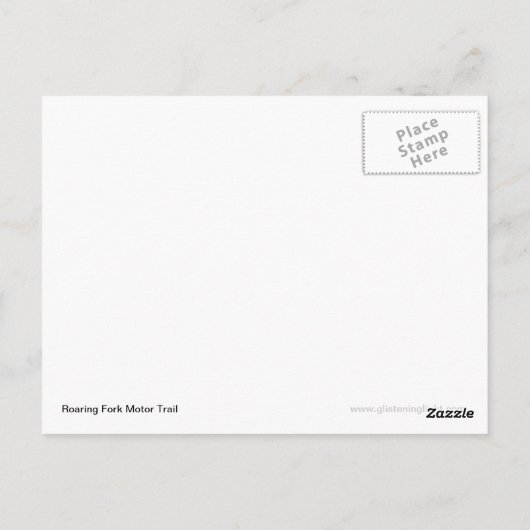 Roaring Fork Motor Trail Homestead Briefkaart (Achterkant)