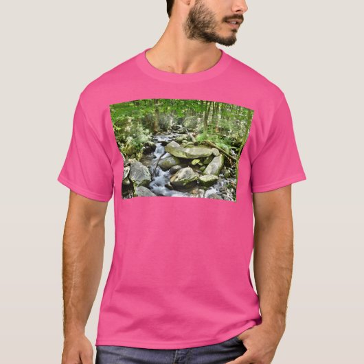 Roaring Fork Stream Great Smoky Mountains actief T-shirt (Voorkant)