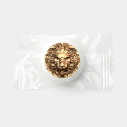 Roaring Gold Lion Head Hershey's Snoep Favors