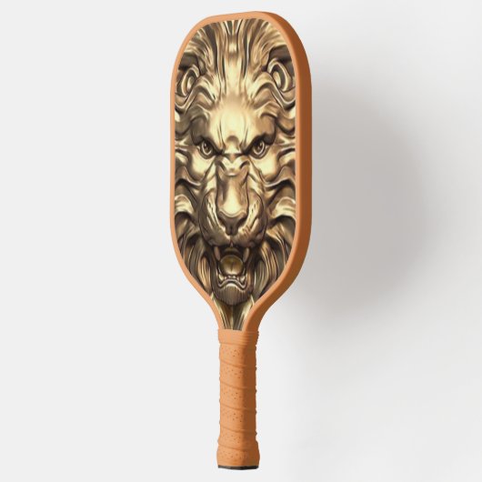Roaring Gold Lion Head. Personaliseren Pickleball Paddle (Links)