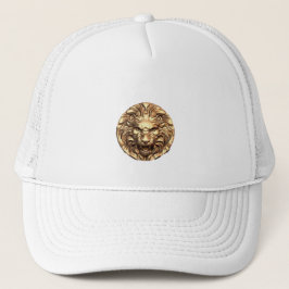 Roaring Gold Lion Head Trucker Pet