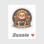 Roaring Good Reads - Schattige Lion Sticker (Vel)