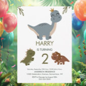 Roaring Good Time Boho Dinosaur Theme Kaart