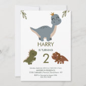 Roaring Good Time Boho Dinosaur Theme Kaart (Voorkant)