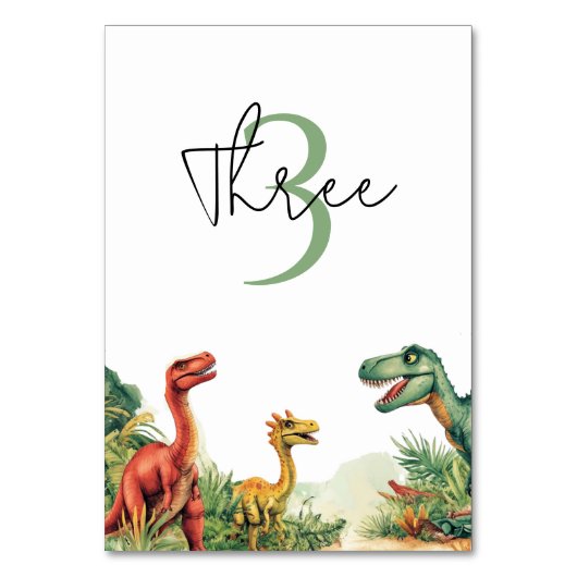 Roaring Good Time Dinosaur Party Kaart (Achterkant)