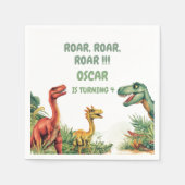 Roaring Good Time Dinosaur Party Servet (Voorkant)
