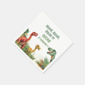 Roaring Good Time Dinosaur Party Servet (Hoek)