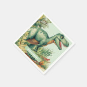 Roaring Good Time Dinosaur Party Servet (Hoek)