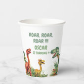 roaring good time dinosaurus papieren bekers (Voorkant)
