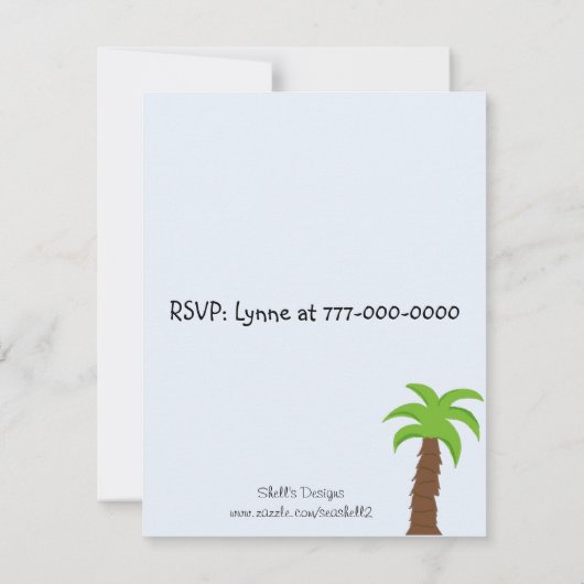 Roaring Good Time Party Uitnodiging (Achterkant)