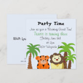 Roaring Good Time Party Uitnodiging (Voorkant / Achterkant)