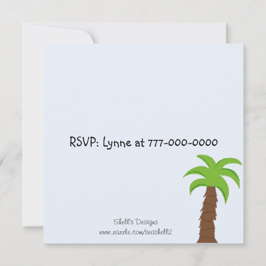 Roaring Good Time Party Uitnodiging (Achterkant)