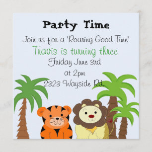 Roaring Good Time Party Uitnodiging