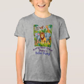 Roaring Good Time Safari Party Design Tri-Blend Shirt (Voorkant)