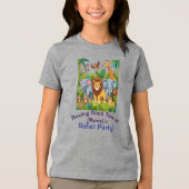 Roaring Good Time Safari Party Design Tri-Blend Shirt (Voorkant)