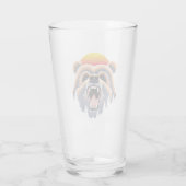 Roaring Grizzly Beer Face Glas (Achterkant)