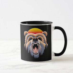 Roaring Grizzly Beer Face Mok