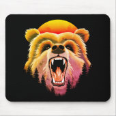 Roaring Grizzly Beer Face Muismat (Voorkant)