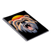 Roaring Grizzly Beer Face Notitieboek (Rechterzijde)