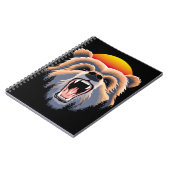 Roaring Grizzly Beer Face Notitieboek (Linkerzijde)