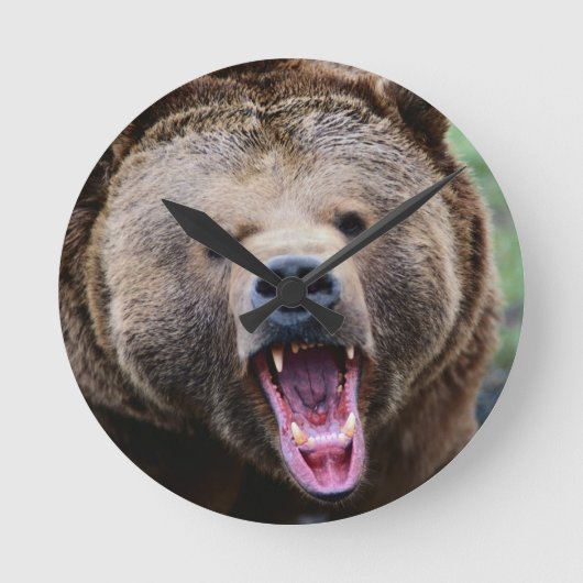 Roaring Grizzly Beer Ronde Klok (Voorkant)