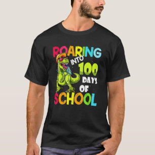 Roaring in 100 dagen schoolKindergarten Dinos T-shirt