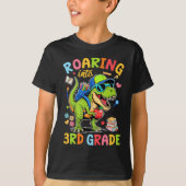 Roaring in de 3e klas terug naar school jongens T- T-shirt (Voorkant)