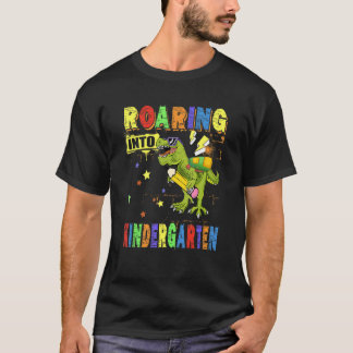 Roaring in Kindergarten Dinosaur rugzak Terug naar T-shirt