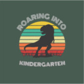 Roaring in Kindergarten Dinosaur Sticker (Voorkant)
