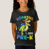 Roaring in pre-K dinosaurus T Rex terug naar schoo T-shirt (Voorkant)
