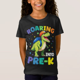 Roaring in pre-K dinosaurus T Rex terug naar schoo T-shirt
