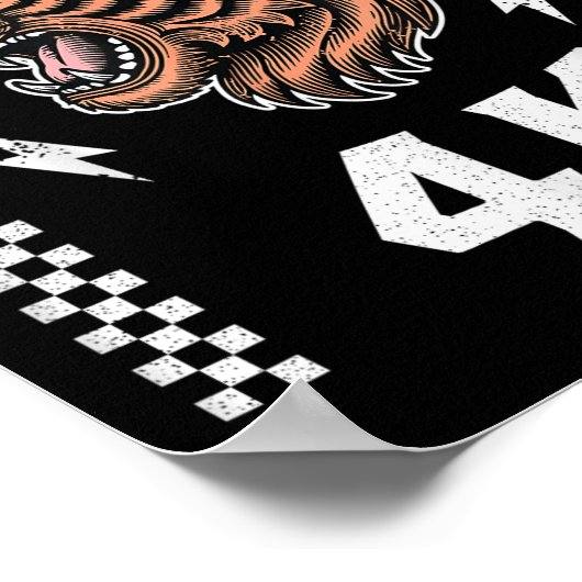 Roaring Into 4k Roaring Tiger Back To School Boy G Poster (Hoek)