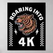 Roaring Into 4k Roaring Tiger Back To School Boy G Poster (Voorkant)