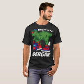 Roaring into Kindergarten Dinosaur Rex Back to Sch T-shirt (Voorkant volledig)