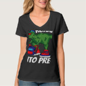 Roaring into Pre K Dinosaur Rex Back to School Kid T-shirt (Voorkant)